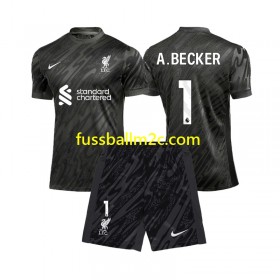 Fußballtrikots Liverpool Alisson Becker 1 Torwart Kinder Heim Trikotsatz 2024-2025